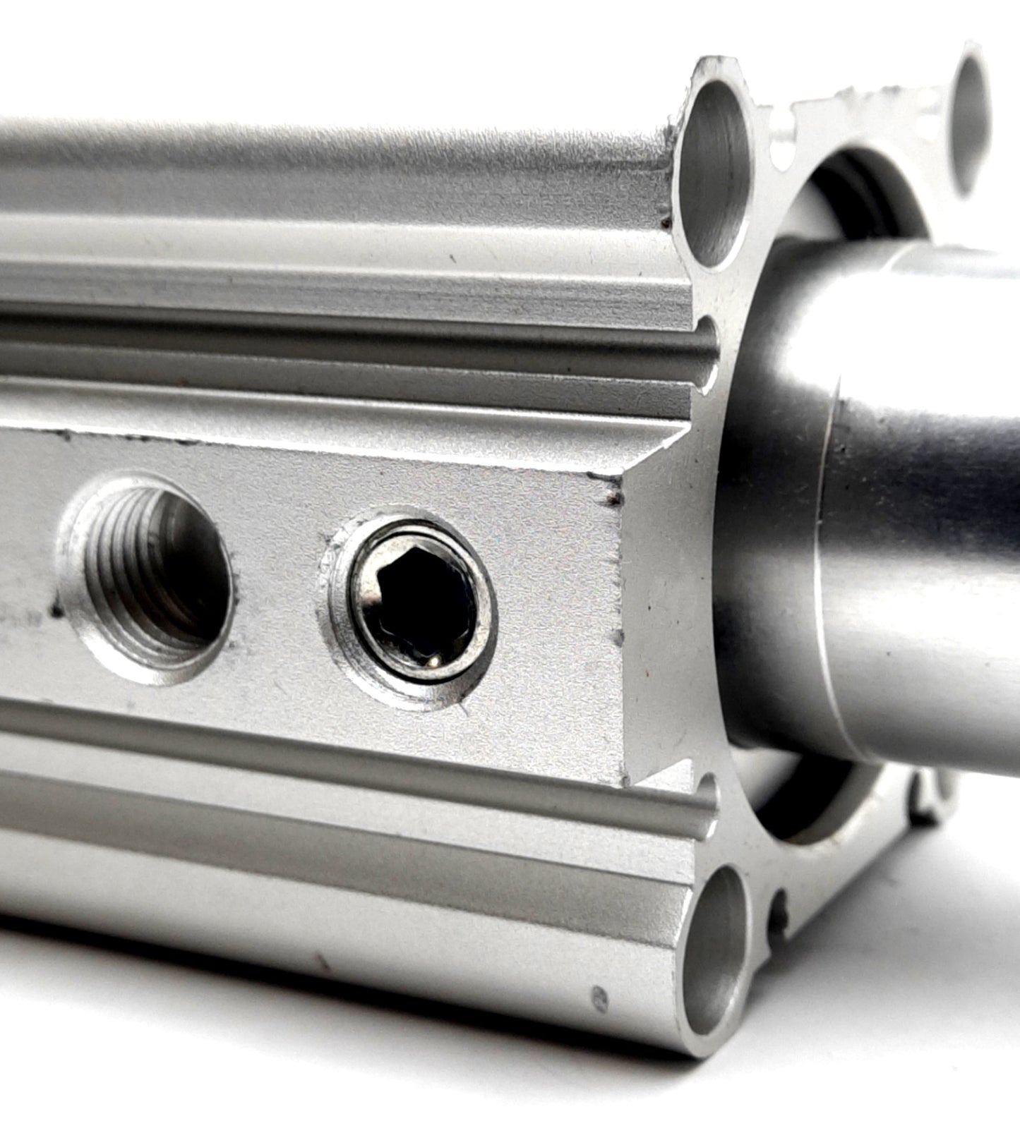Used SMC MKB50-50LZ Rotary Clamp Cylinder, 50mm Bore, 50mm Clamp Stroke, CCW