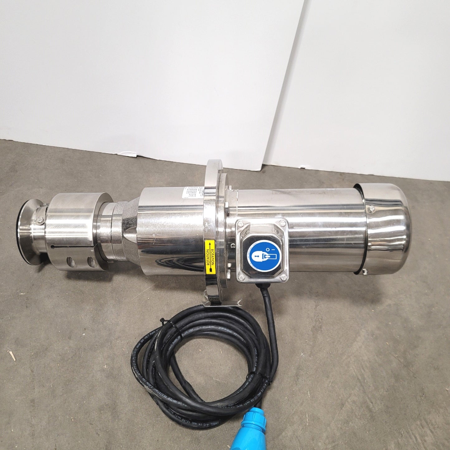 Used SPX FLOW MS1L2 Lightnin Nettco Stainless Steel Mixer Agitator W/ FP100 Impeller
