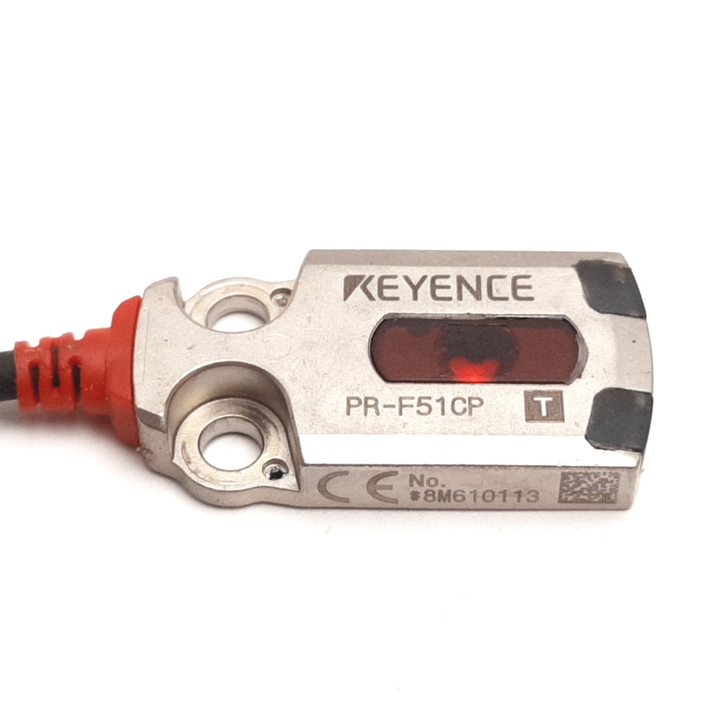 Used Keyence PR-F51CP Photoelectric Sensor Transmitter, Thrubeam, 0.6m, 10-30VDC 11mA