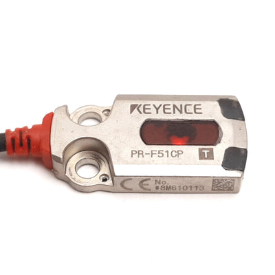 Used Keyence PR-F51CP Photoelectric Sensor Transmitter, Thrubeam, 0.6m, 10-30VDC 11mA