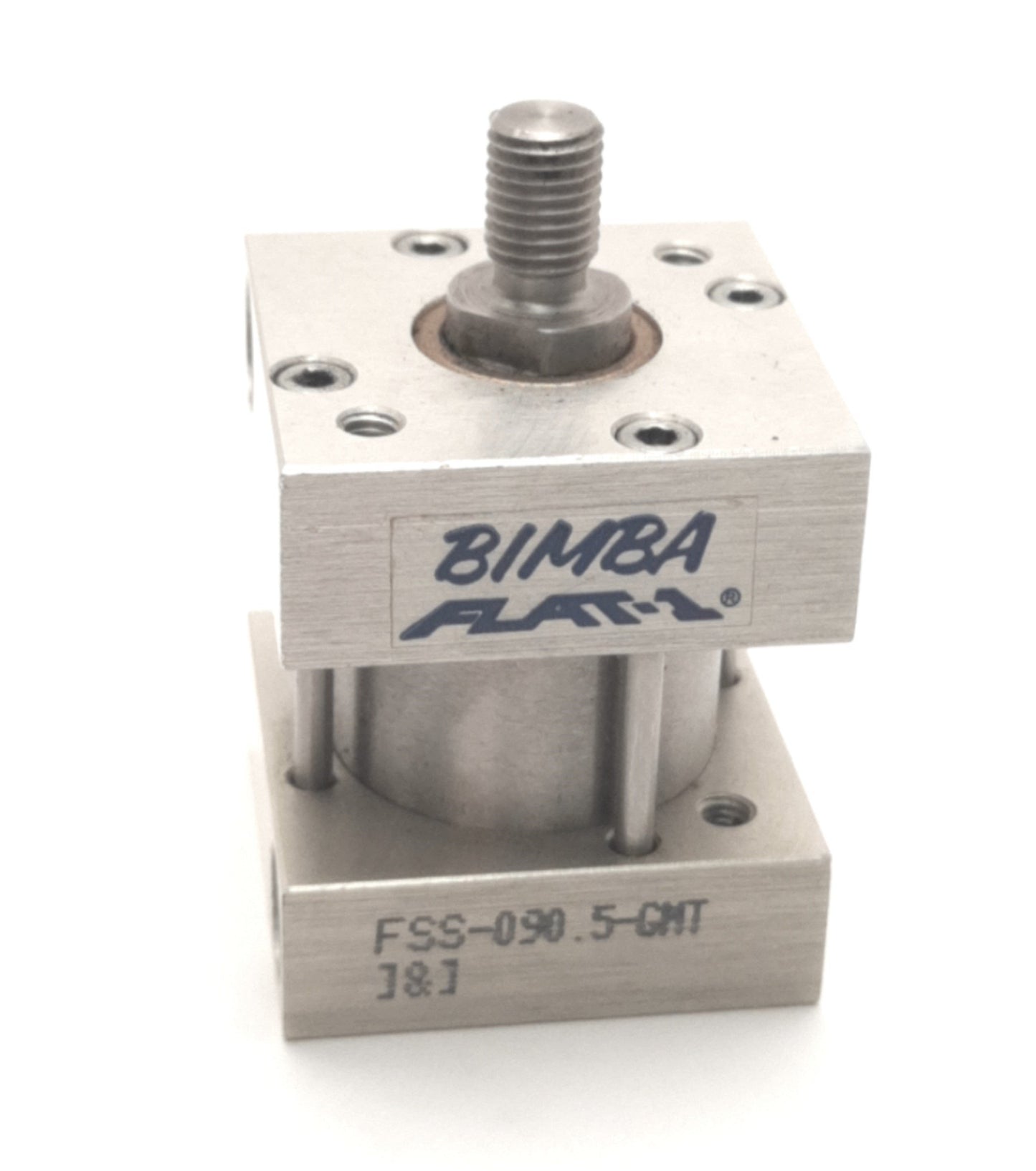 Used BIMBA FSS-090.5-GMT Square FLAT-1 Pneumatic Cylinder 1-1/16" Bore, 1/2" Stroke