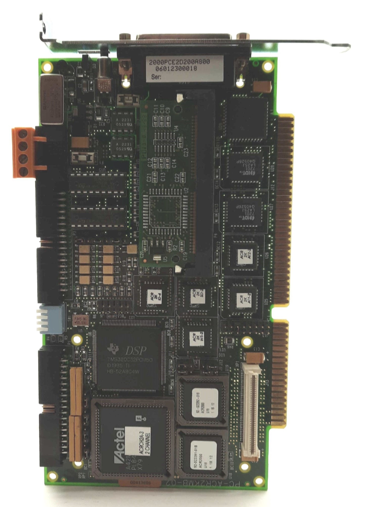 Used Parker 2000PCE2D200A800 ACR2000 Motion Control Card 1-4 Axis 2x Encoder ISA Slot