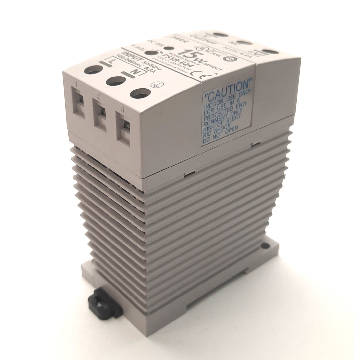 Used Idec PS5R-B24 DIN Rail Power Supply 100-240v AC Input, 24v DC 0.6A Output