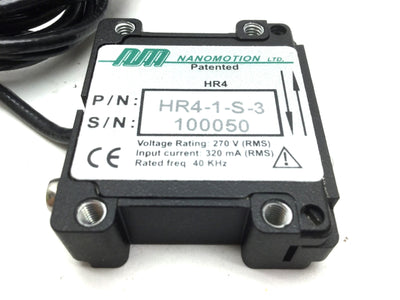 Used Nanomotion HR4-1-S-3 Piezoelectric Ceramic Motor 250mm/s 4-Element 270V 40kHz