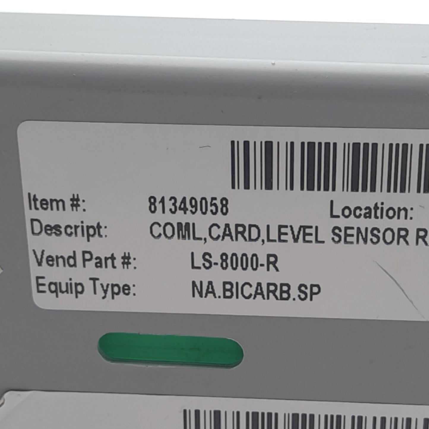 Used Babbitt LS8000/R Level Switch Receiver Card, 110VAC Power 2 Form C contacts DPDT