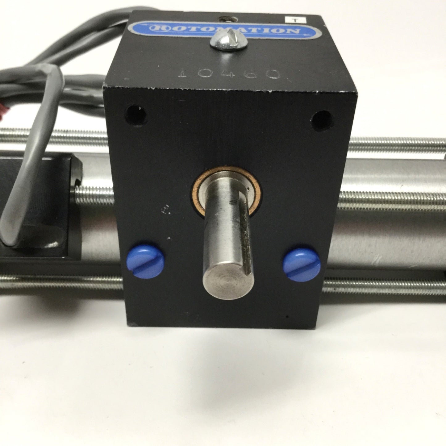 Used Rotomation A2-90-TC-S37 1" Bore Tie Rod 90° Rotary Actuator Ø3/8" Shaft, 39in-lb