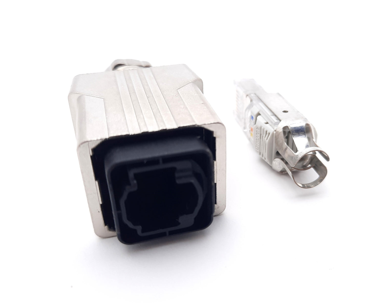 New Pepperl Fuchs ICZ-AIDA1-V45 Plug Connector For RJ-45 4 Pin 50V 1.75A