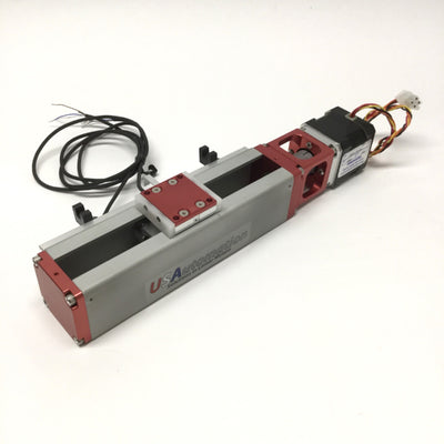 Used USAutomation USM42-120-NS-1 Stepper Motor Linear Position Actuator 120mm Travel