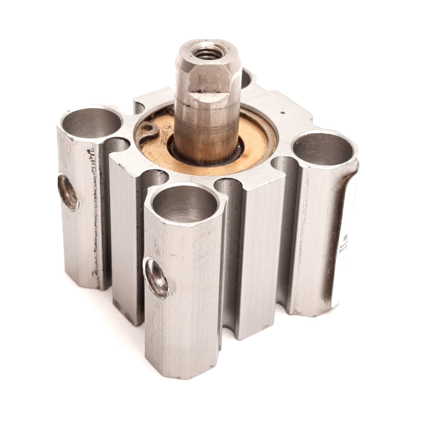 Used Bimba EF-2010-1E Pneumatic Cylinder, Bore: 20mm, Stroke: 10mm, Ports: M5x0.8