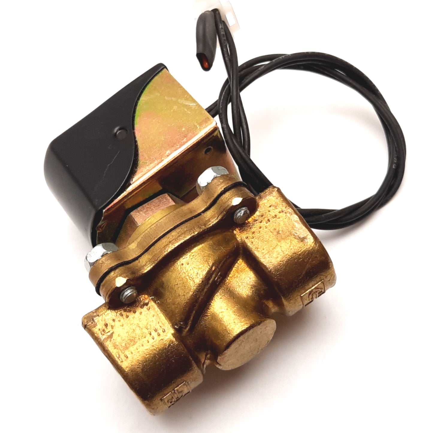 Used Parker 12F23C2148ACFGC05S Vacuum Solenoid Valve, 110/120VAC, 25psi to 10-3 Torr