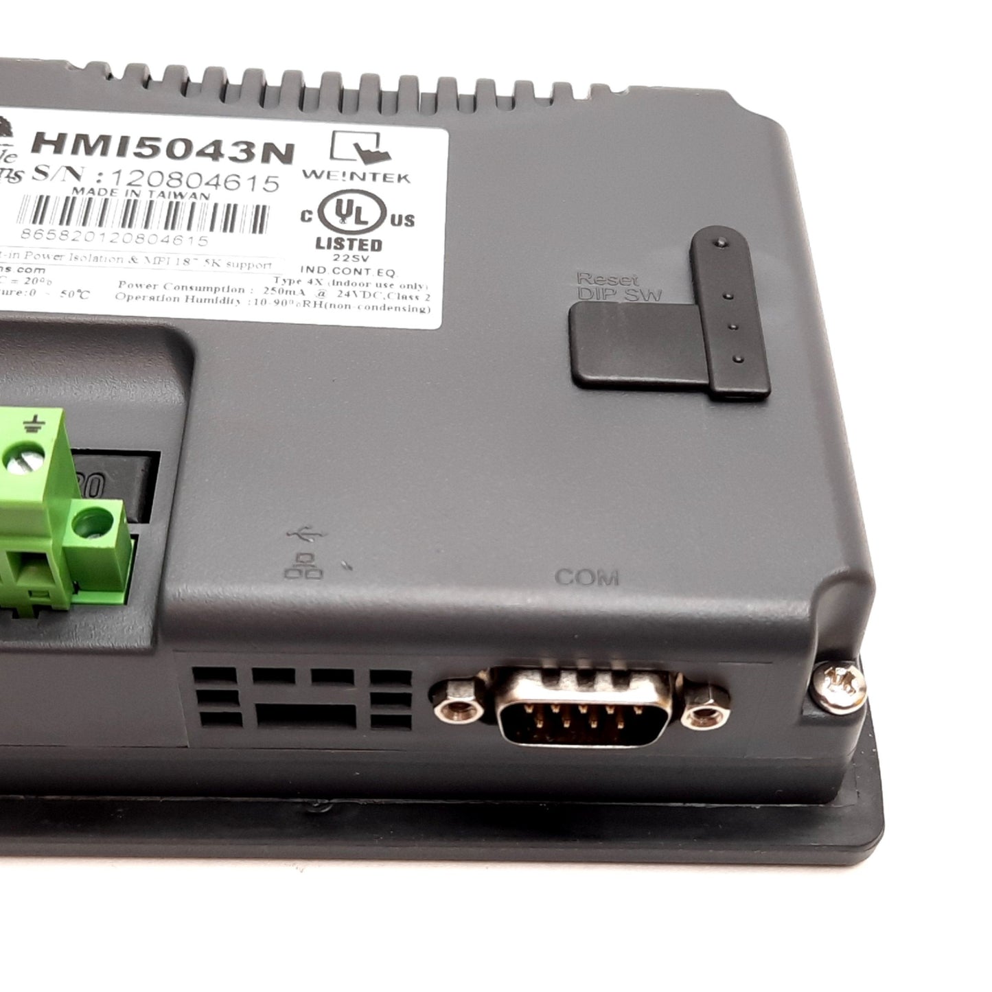 Used Maple Systems HMI5043N Touchscreen Machine Interface 4.3" Color TFT RS-232 24VDC