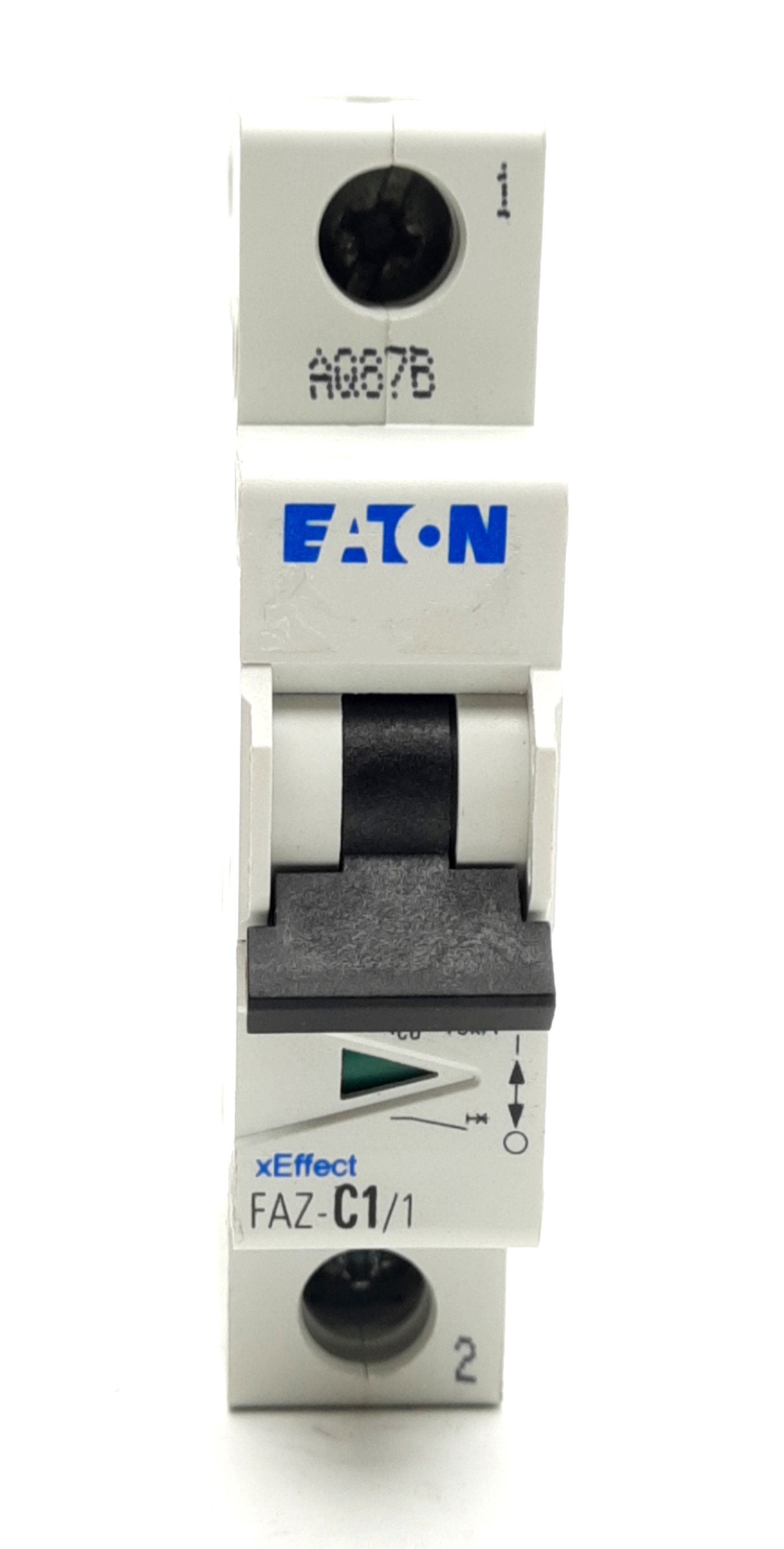 Used Eaton FAZ-C1/1-SP Miniature Circuit Breaker 1-Pole C-Curve, 1A 277VAC 48VDC