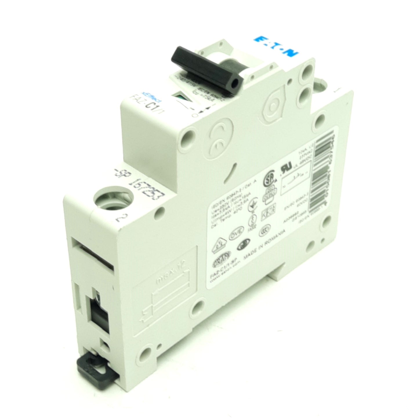Used Eaton FAZ-C1/1-SP Miniature Circuit Breaker 1-Pole C-Curve, 1A 277VAC 48VDC