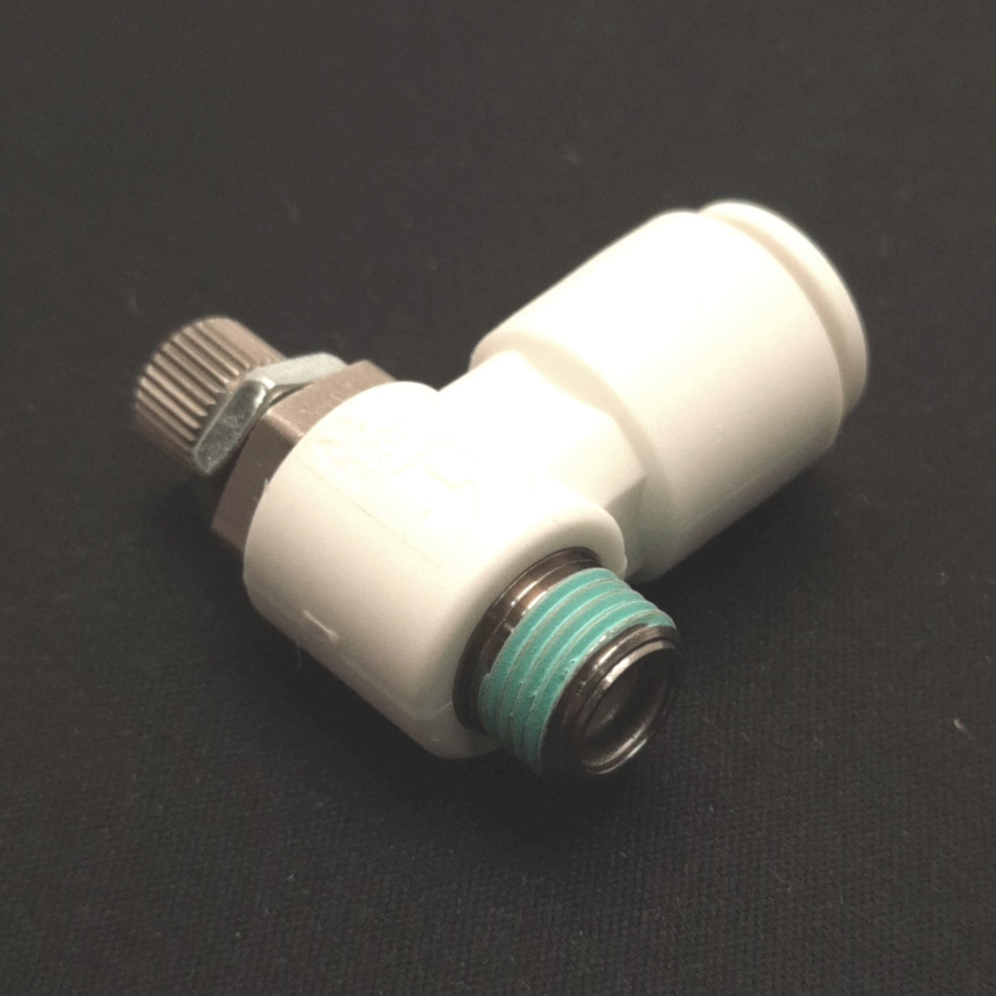 New – Open box Lot of 2 SMC AS2201F-01-08W2 Speed Control Fitting, Meter In, 1/8"RC to 8mm Tube