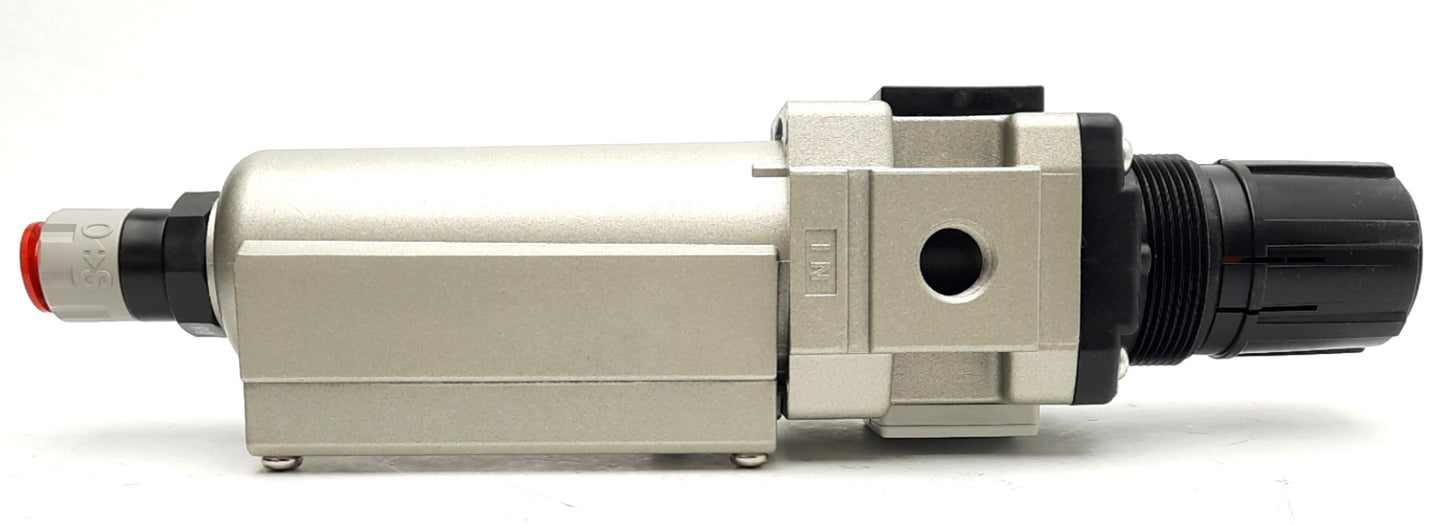 New SMC AW30K-N02CE-8Z Filter Regulator 1/4"NPT 3/8" P2C Drain 7~125psi 150psi Max