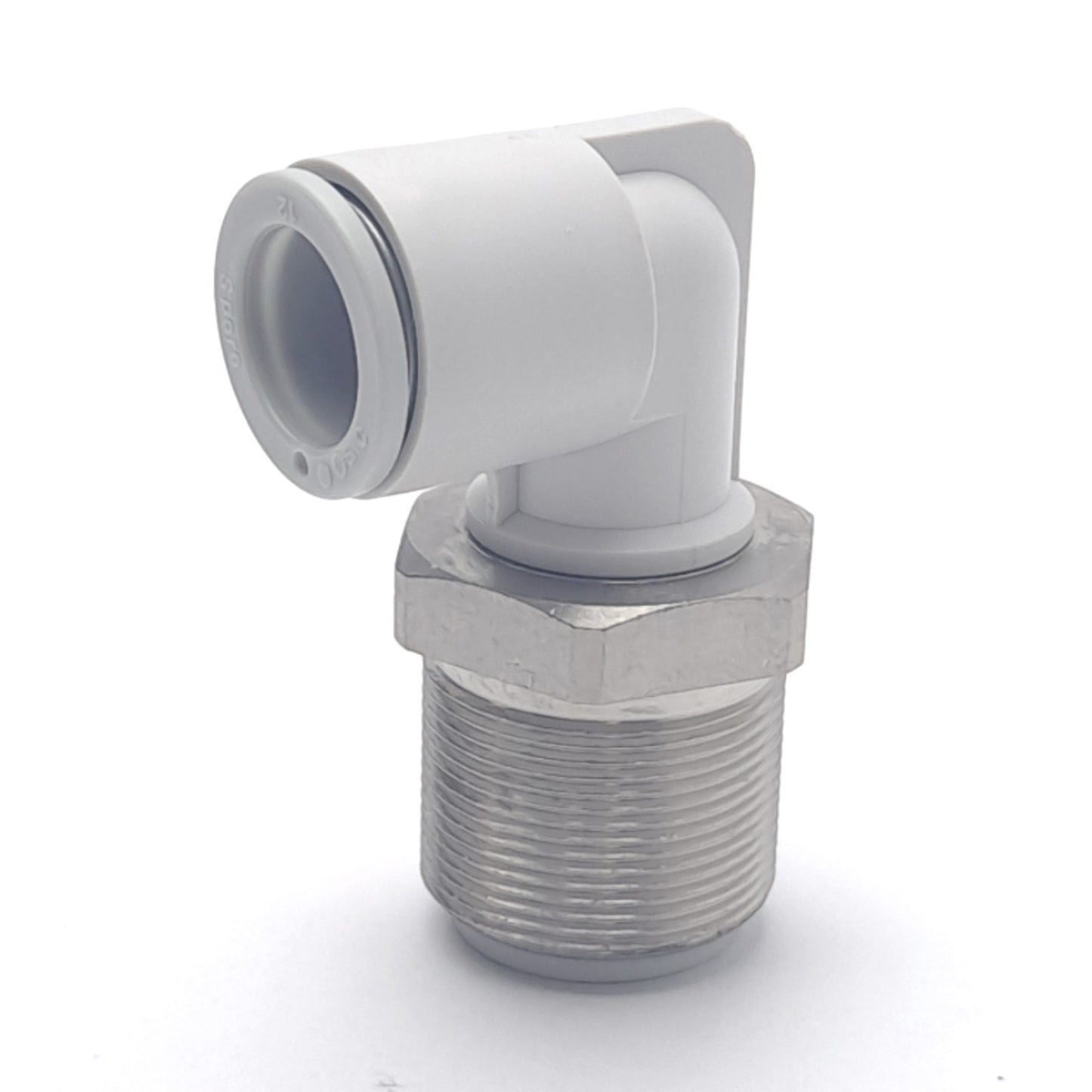 New Lot of 5 SMC KQ2LE12-00N Bulkhead Male Elbow Fitting, ø12 Tubing/Port Size