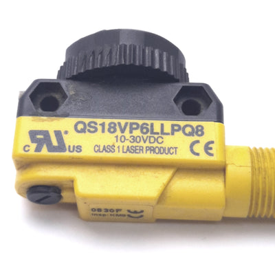 Used Banner Engineering QS18VP6LLPQ8 All Purpose Photoelectric Sensor 0.1-10m Range