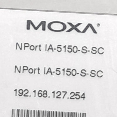 New Moxa NPort IA-5150-S-SC Serial Device Server, 12-48VDC Input, 555mA @ 12VDC