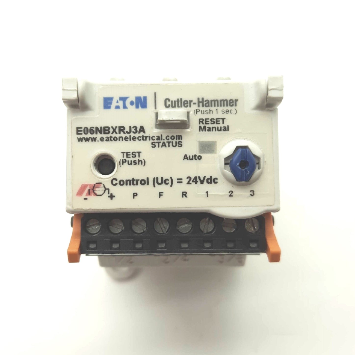 Used Eaton E06NBXRG3A IEC Overload Relay/Contactor Controller, 24VDC, 6.3-20A *Mount*