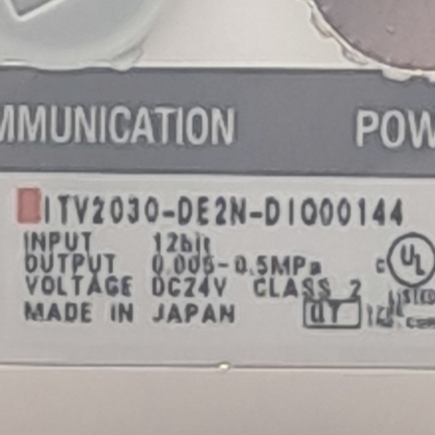 New SMC ITV2030-DE2N-DIQ00144 E/P Regulator, 0.5MPa, 24VDC, DeviceNet, NPN Output