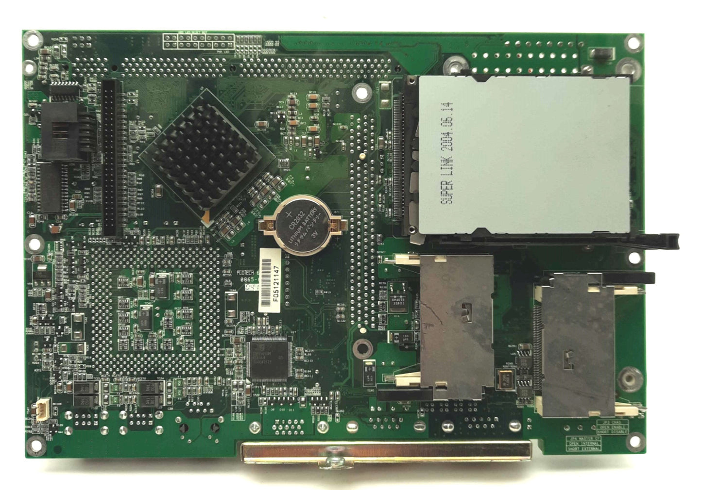 Used PLOTECH EBC-2300CH51-43305-1A3 HMI Motherboard VIA C3 800MHz CPU 512MB RAM 24VDC