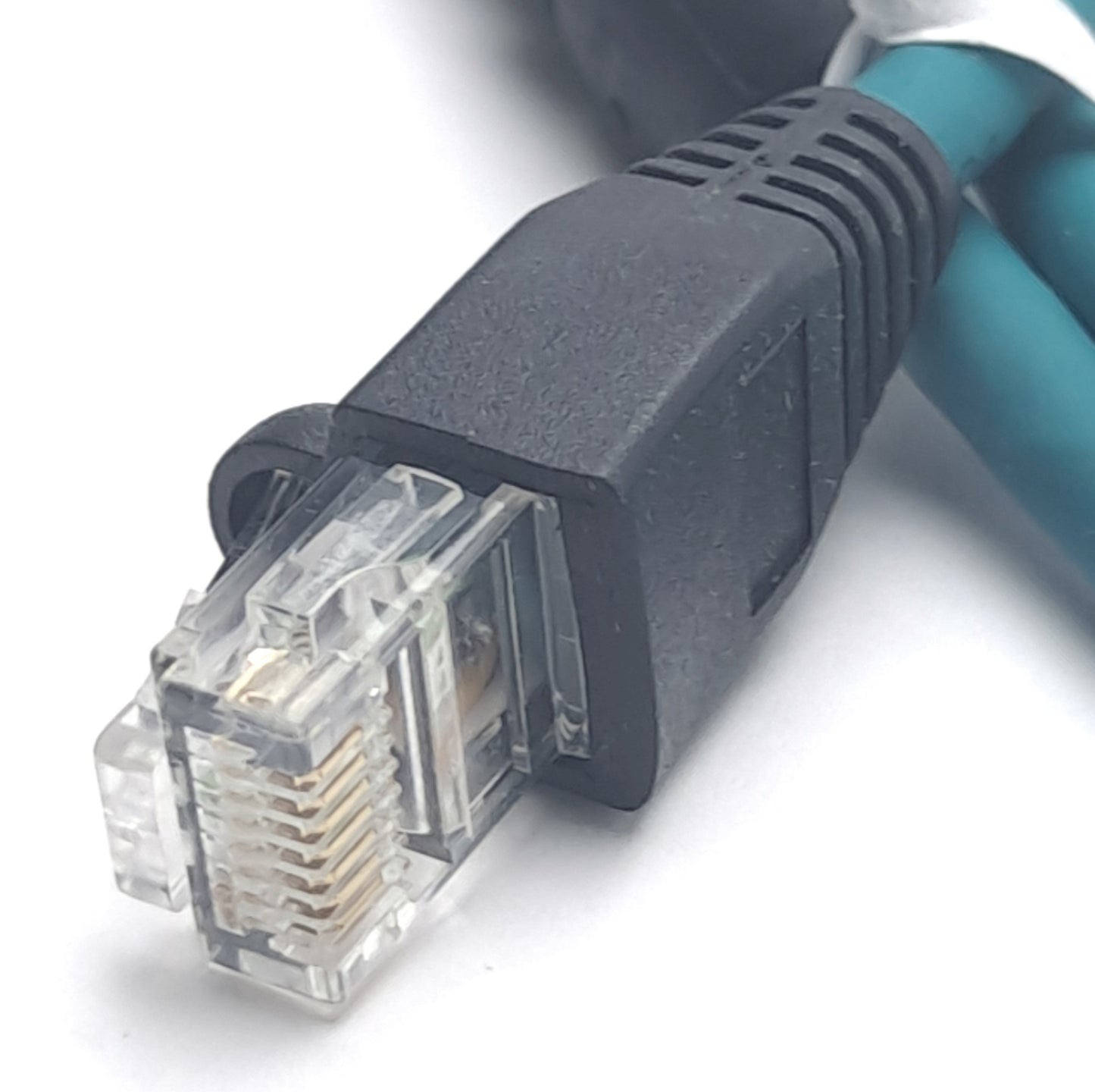 Used Lumberg Automation 0985 706 103/1M Cat 5E Ethernet Cable, RJ45 to M12, Cable 1M