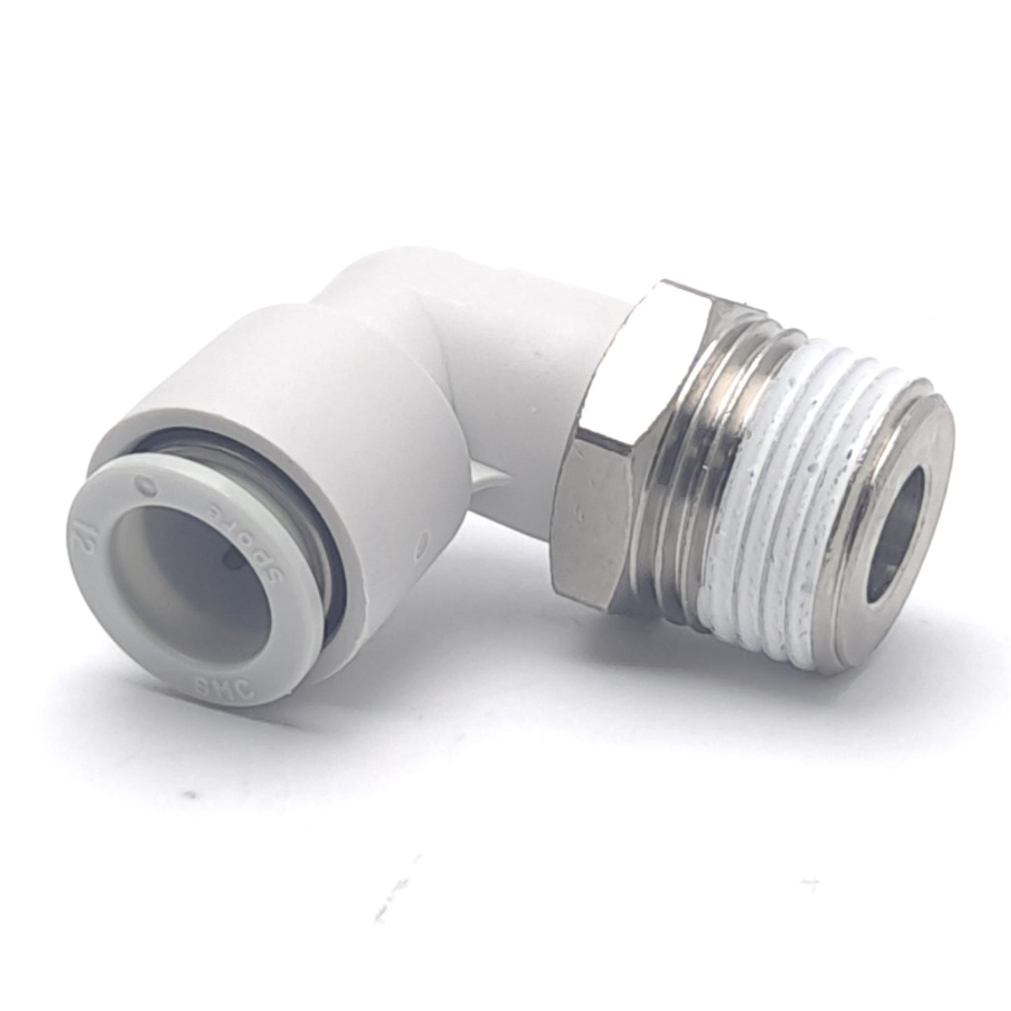 New Lot of 5 SMC KQ2L12-04S-X2 One-Touch Male Elbow Fitting, ø12 Tubing, 1/2R Port