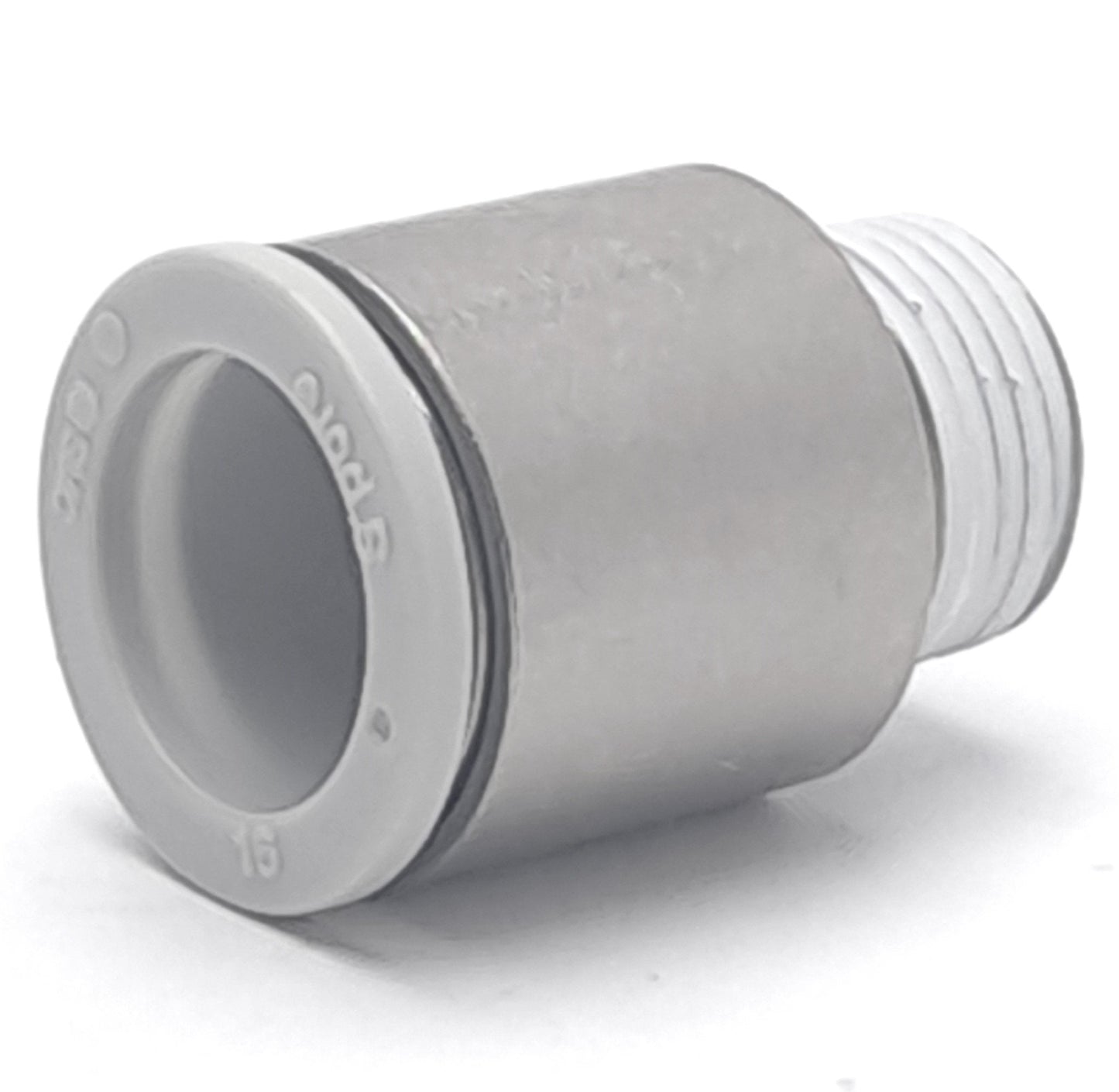 New Lot of 5 SMC KQ2S16-03NS Pneumatic Male Connector Hex Air Fittings, 16mm Tubing