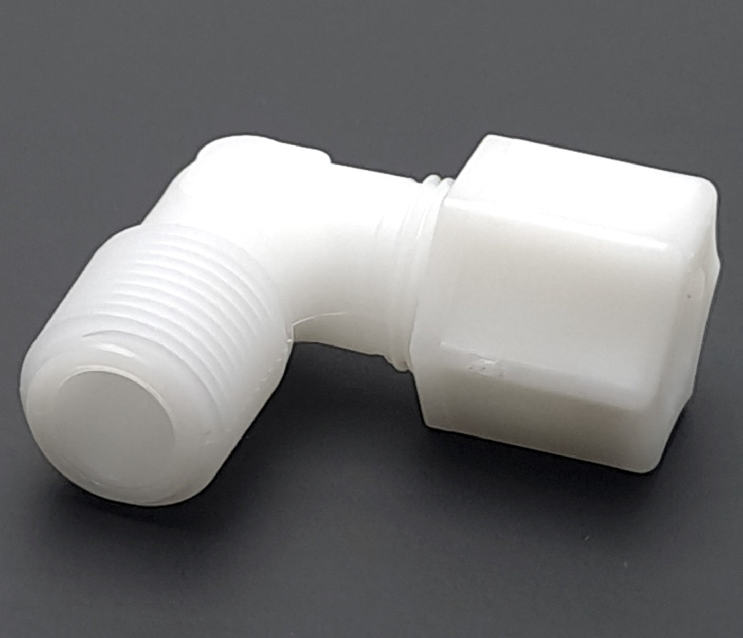 New Lot of 100 Jaco 40-6-6-N-O Nylon Elbow Fitting, 3/8" Tubing, 3/8" Male Connector