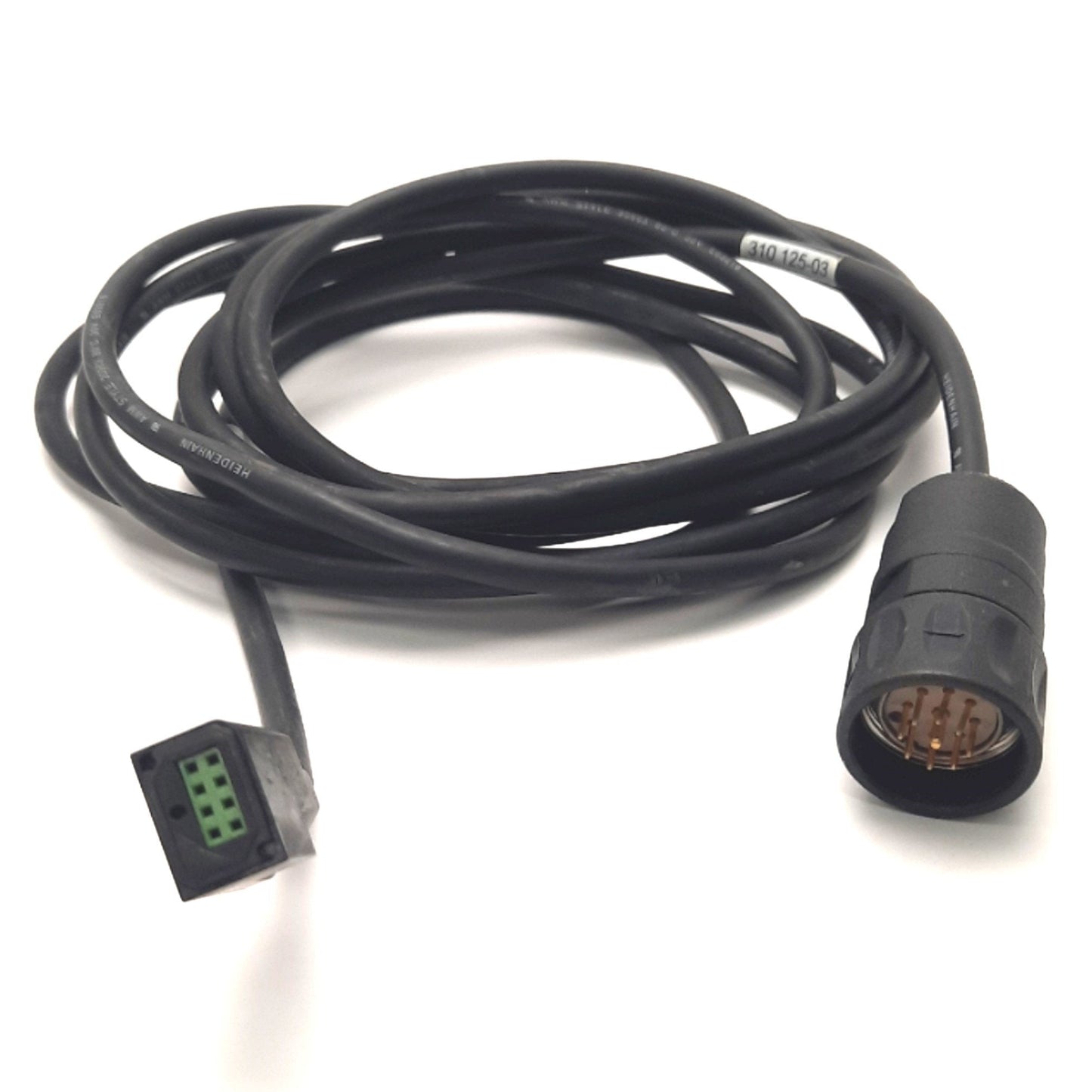 Used Heidenhain Corp 310 125-03 Adapter Cable For Linear Encoder, 3m Length