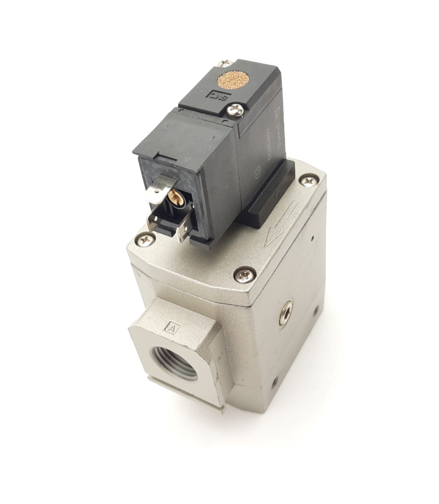 Used SMC NAV4000-N04-5DZB Solenoid Valve Soft Start, 24VDC Coil, 1/2 NPT, 0.2-1 MPa