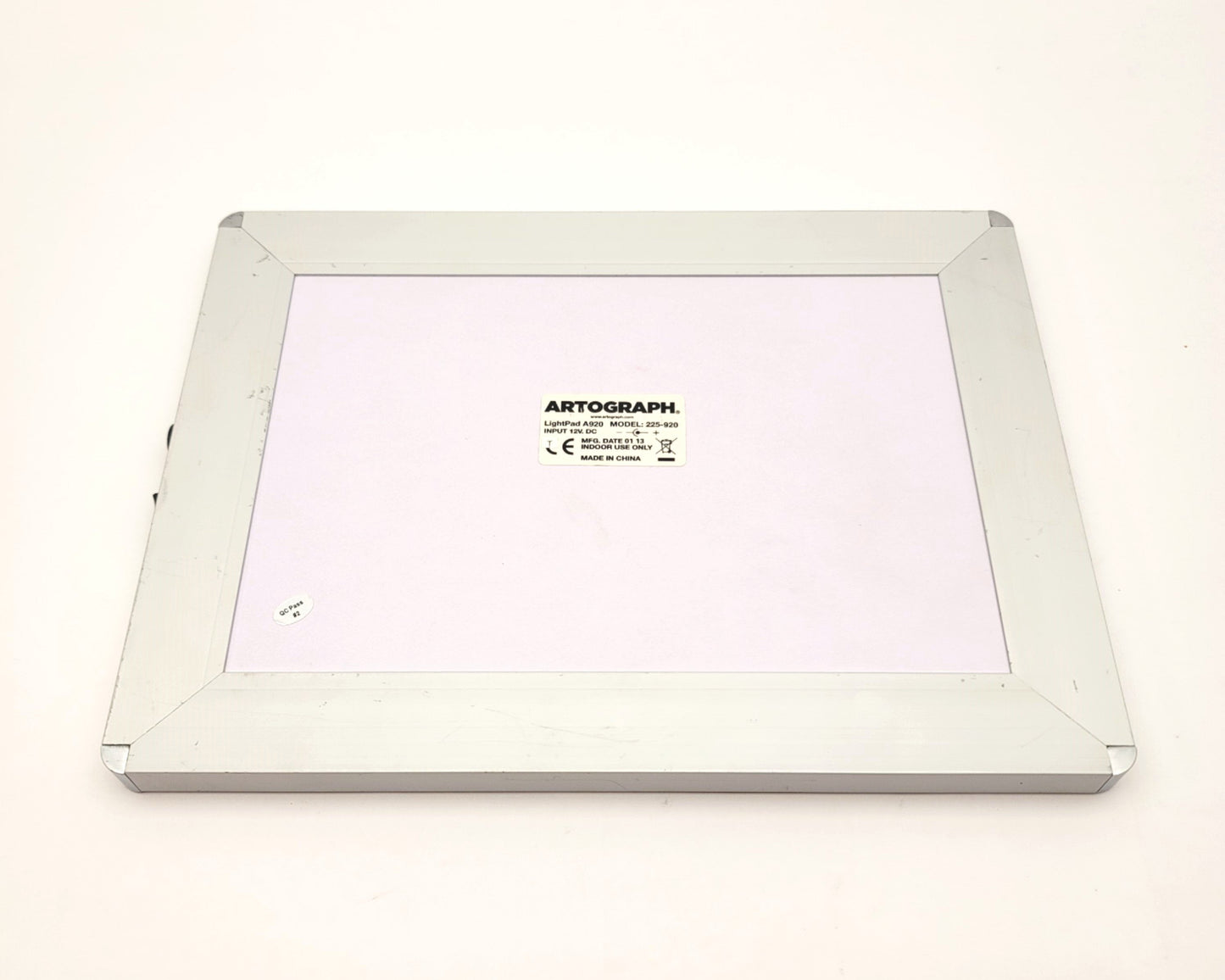 Used Artograph 225-920 Lightpad A920 LED Light Box, Lighted Area: 6" x 9", 12VDC