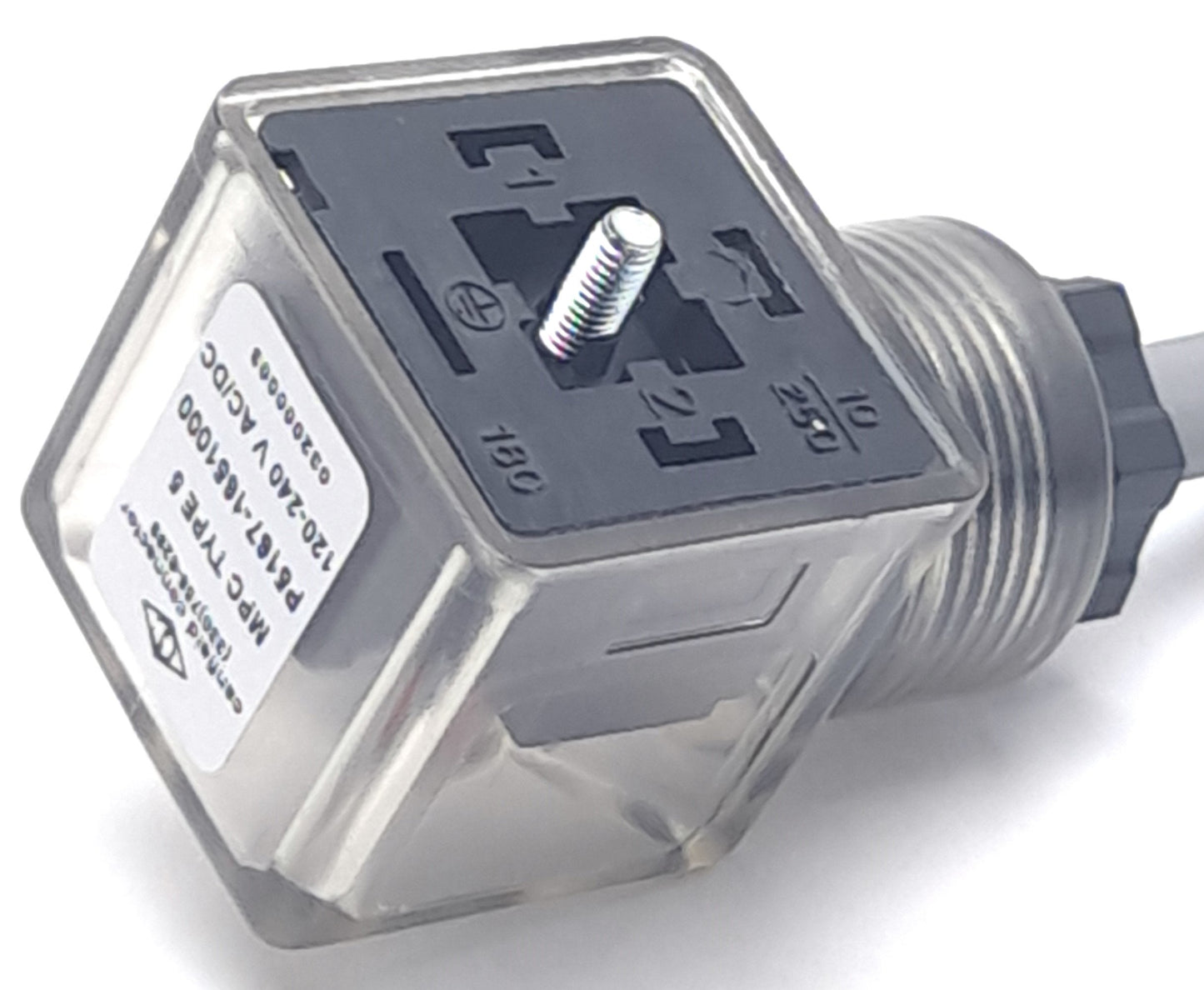New Canfield P5167-1651000 Solenoid Valve Connector,120-240VAC/DC, 26.5 x 26.5mm