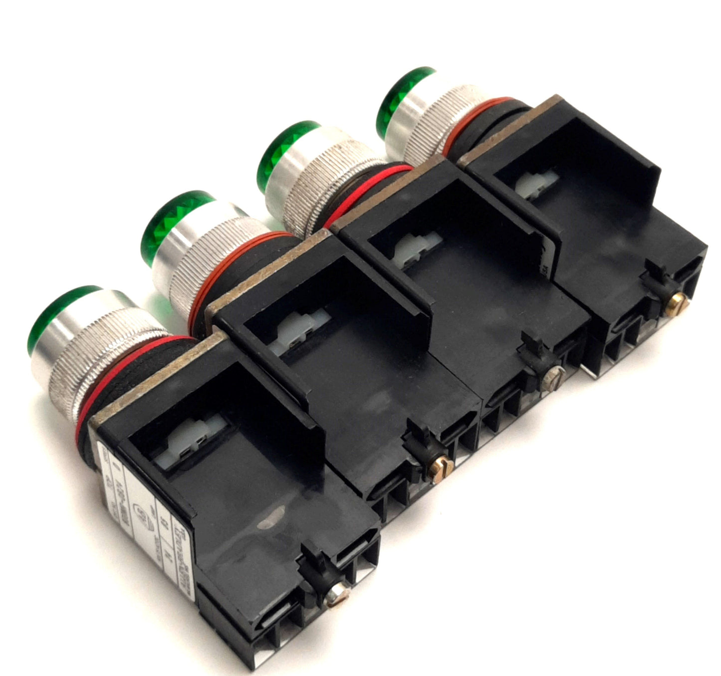 Used Lot of 4 Allen Bradley 800MR-QAL24 / 800MR-QB24 / 800MR-QA24 (x2) Push-Buttons