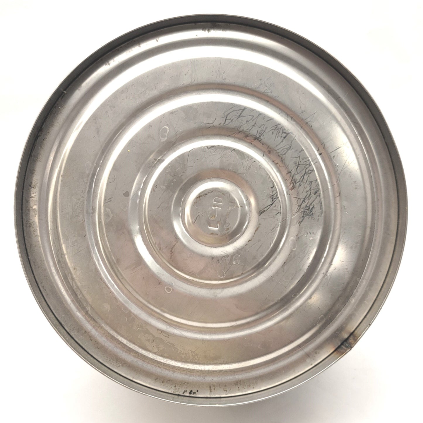 Used Eagle Justrite 1323 Stainless Steel Disposal Safety Can 2.5G