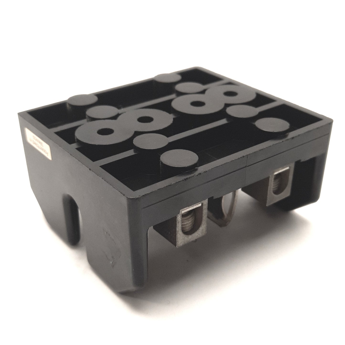 Used Bussmann T60060-2CR Open Fuse Block 600V, 60A, 2 Poles, For Class T Fuses