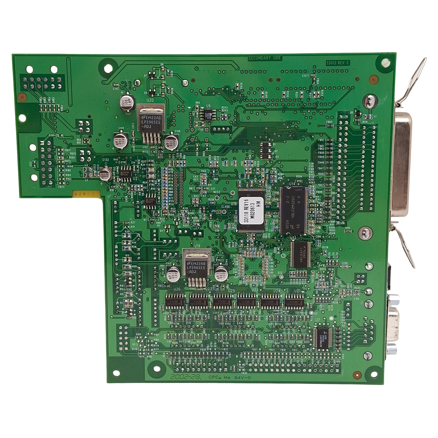 Used Zebra 33008 Rev 1 Main Control Board For 90/140/170 XI III+ Printer, Serial USB