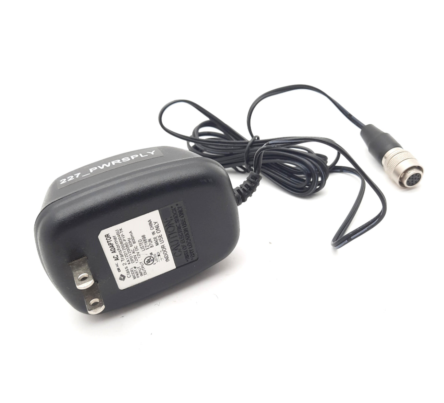 Used CUI DPD120080-P1P-TK Camera Power Supplies 12 Pin Female Hirose 120VAC 12VDC