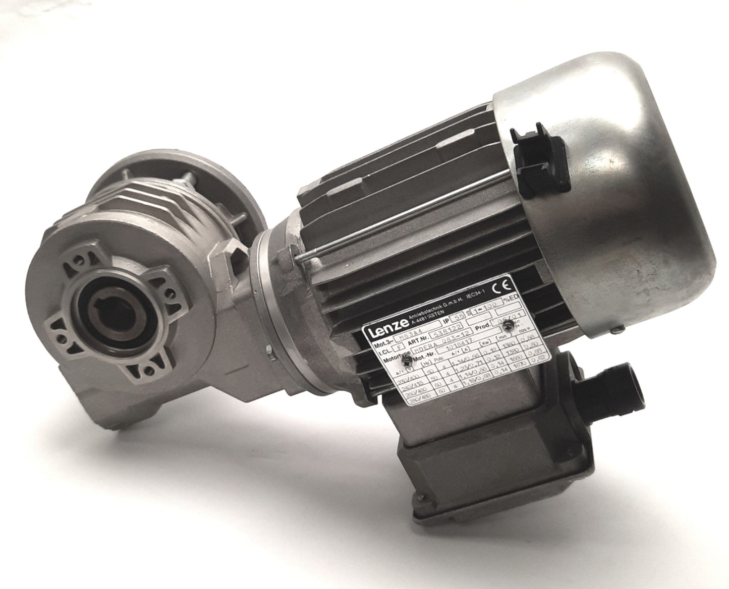 Used Lenze M634A Gear Motor With M045FB1/70C18 063/B14B3 Gear Box, 70:1, 29Nm Output