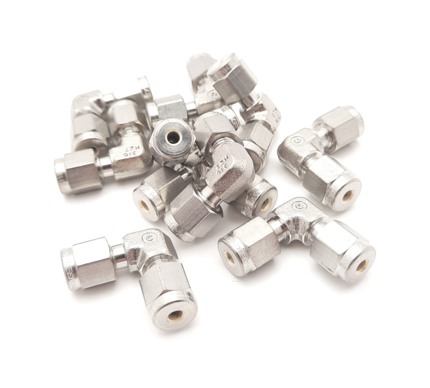 New Lot of 10 Swagelok SS-200-9 Stainless Steal Tube Fitting Union Elbow 1/8" OD