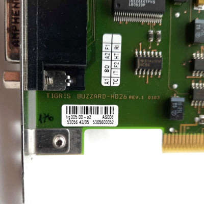 Used Tigris tig005.00-a2 BUZZARD-HD26 Rev 1 Frame Grabber/Capture Card, PCI