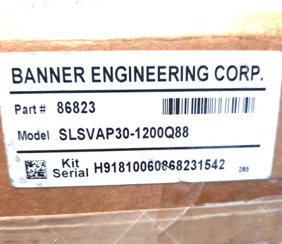 New Banner Engineering SLSVAP30-1200Q88 Light Curtain Set, 24v DC, PNP, 18m Range
