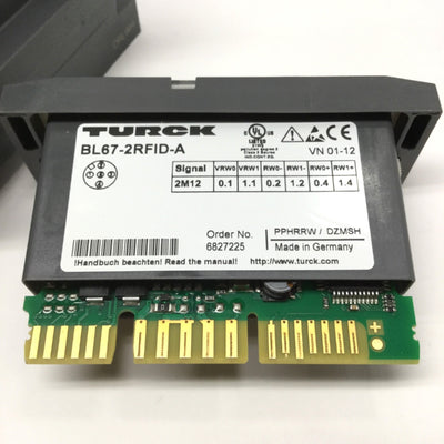 Used Turck BL67-2RFID-A HF/UHF Read/Write Head Interface, 2-Channel, on Base Module