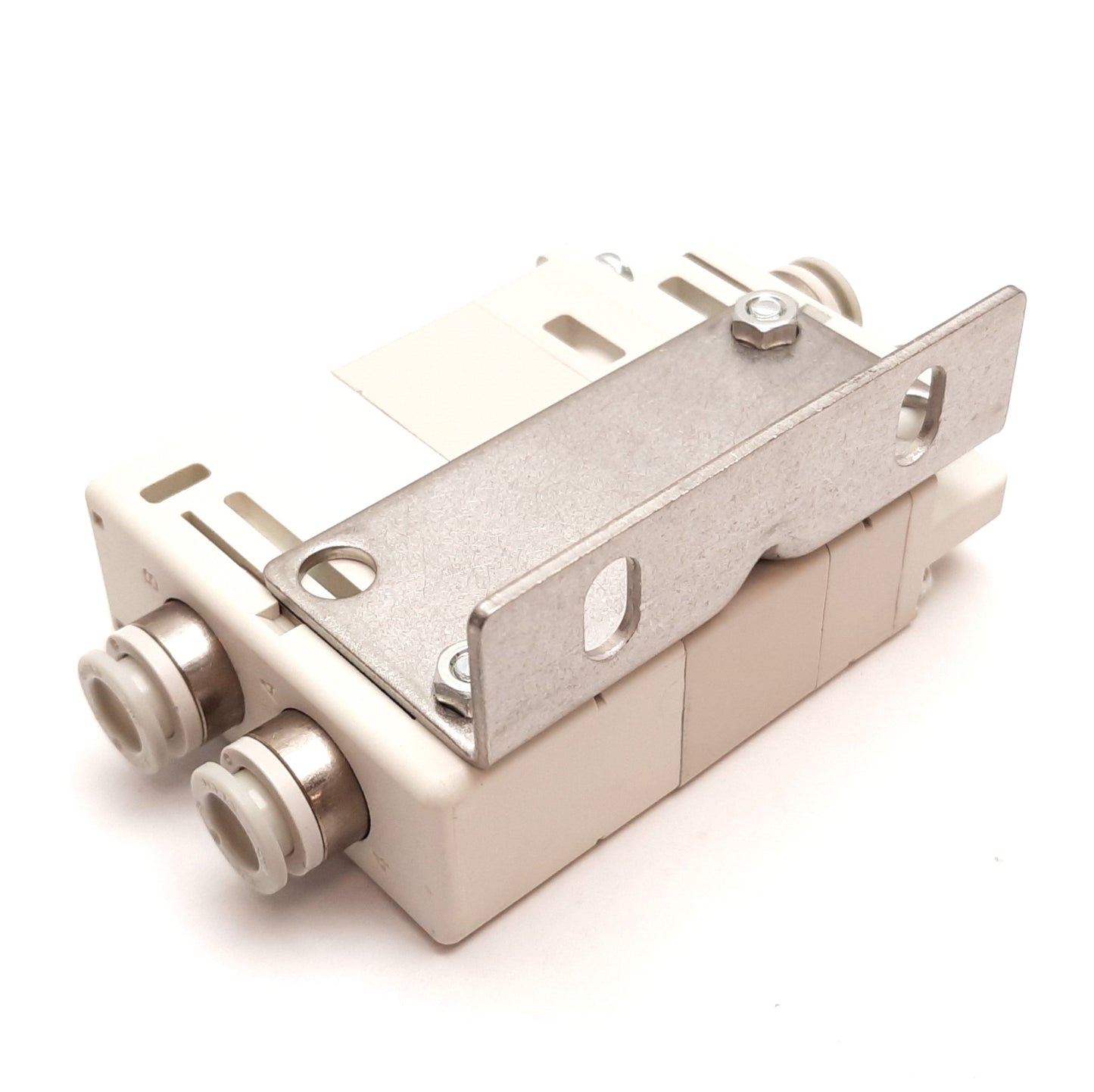 New SMC VQ2000-FPG-C8C8-F Double Check Block, 0.15-0.8MPa, 8mm One-Touch Fittings