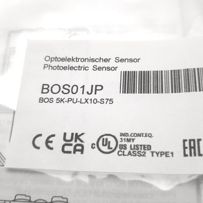 New Balluff BOS 5K-PU-LX10-S75 Photoelectric Sensor Set 24v DC, 30m Range, PNP NO/NC