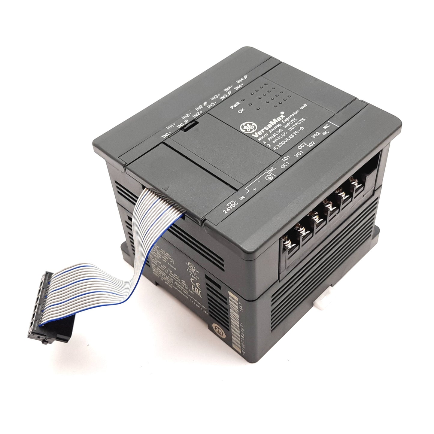 Used GE Fanuc IC200UEX626-D VersaMax Micro Analog Expansion Unit, 4 Inputs, 2 Outputs