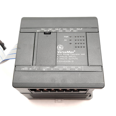 Used GE Fanuc IC200UEX626-D VersaMax Micro Analog Expansion Unit, 4 Inputs, 2 Outputs