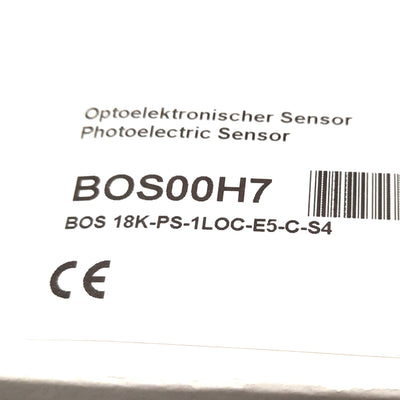 New Other Balluff BOS00H7 Diffuse Sensor 350mm Range, 24v DC, PNP NO, M12 4-Pin Male