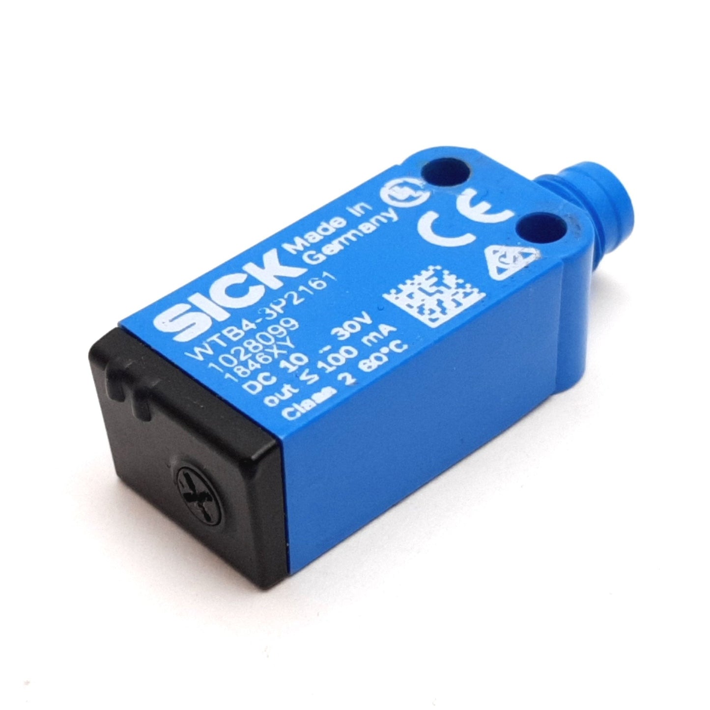 Used Sick WTB4-3P2161 Mini Photoelectric Sensor, 10-30VDC, 20mA, PNP, 3-Pin M8