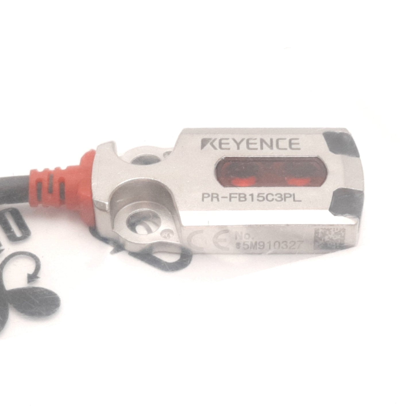 New Keyence PR-FB15C3PL Photoelectric Sensor, 15mm, 10-30VDC, PNP, 3-Pin M8